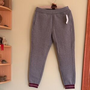 Old Navy Gray Kids Joggers with Maroon Trim